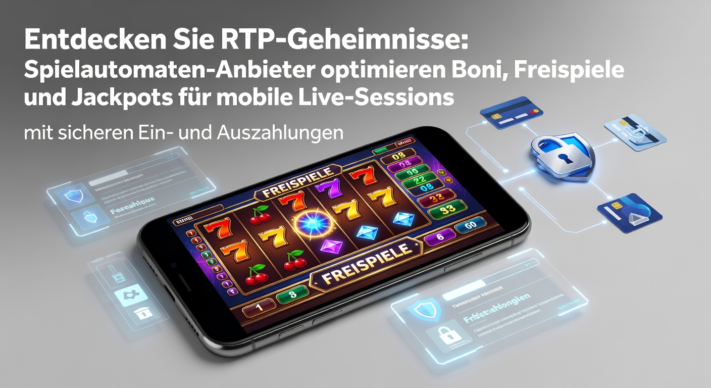 Detaillierte Grafik, die RTP-Prozentsätze bei modernen Spielautomaten mit mobilen Boni-Elementen und sicheren Zahlungsikonen darstellt