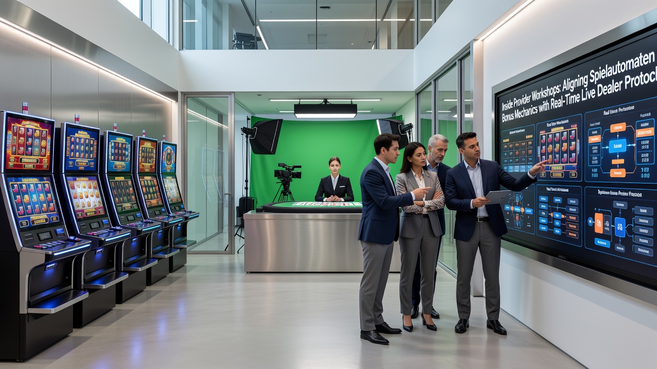 Workshop participants reviewing real-time data flows between slot bonuses, live dealer interfaces and digital wallets