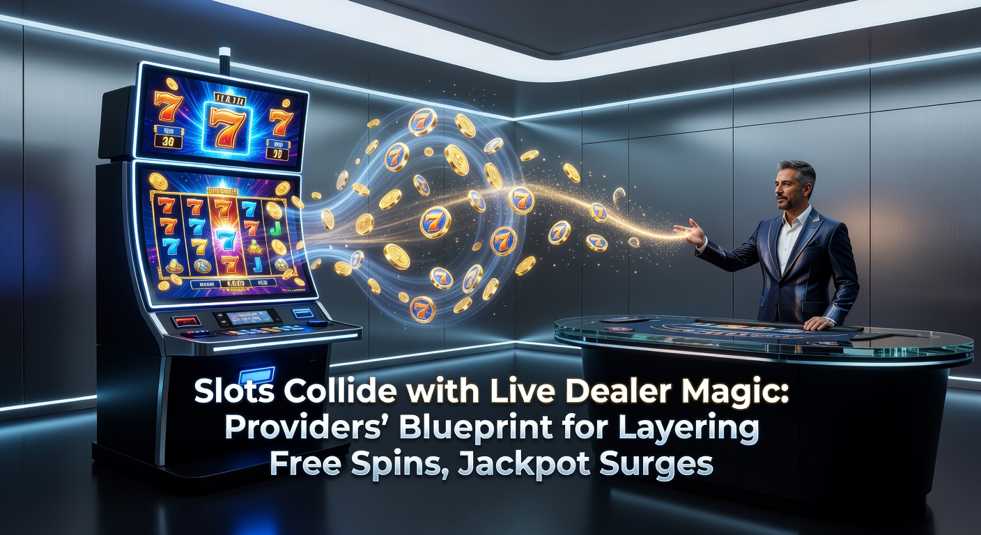 Explosiver Jackpot-Anstieg in einem hybriden Slot-Live-Dealer-Spiel, mit mobilen Zahlungsoptionen im Vordergrund und Dealer-Action im Hintergrund