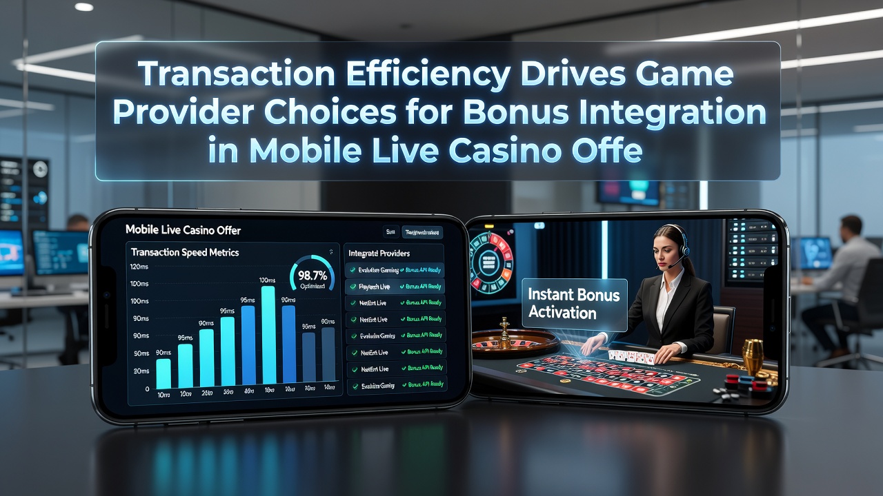 Mobile Live-Casino Bonusintegration durch effiziente Transaktionen